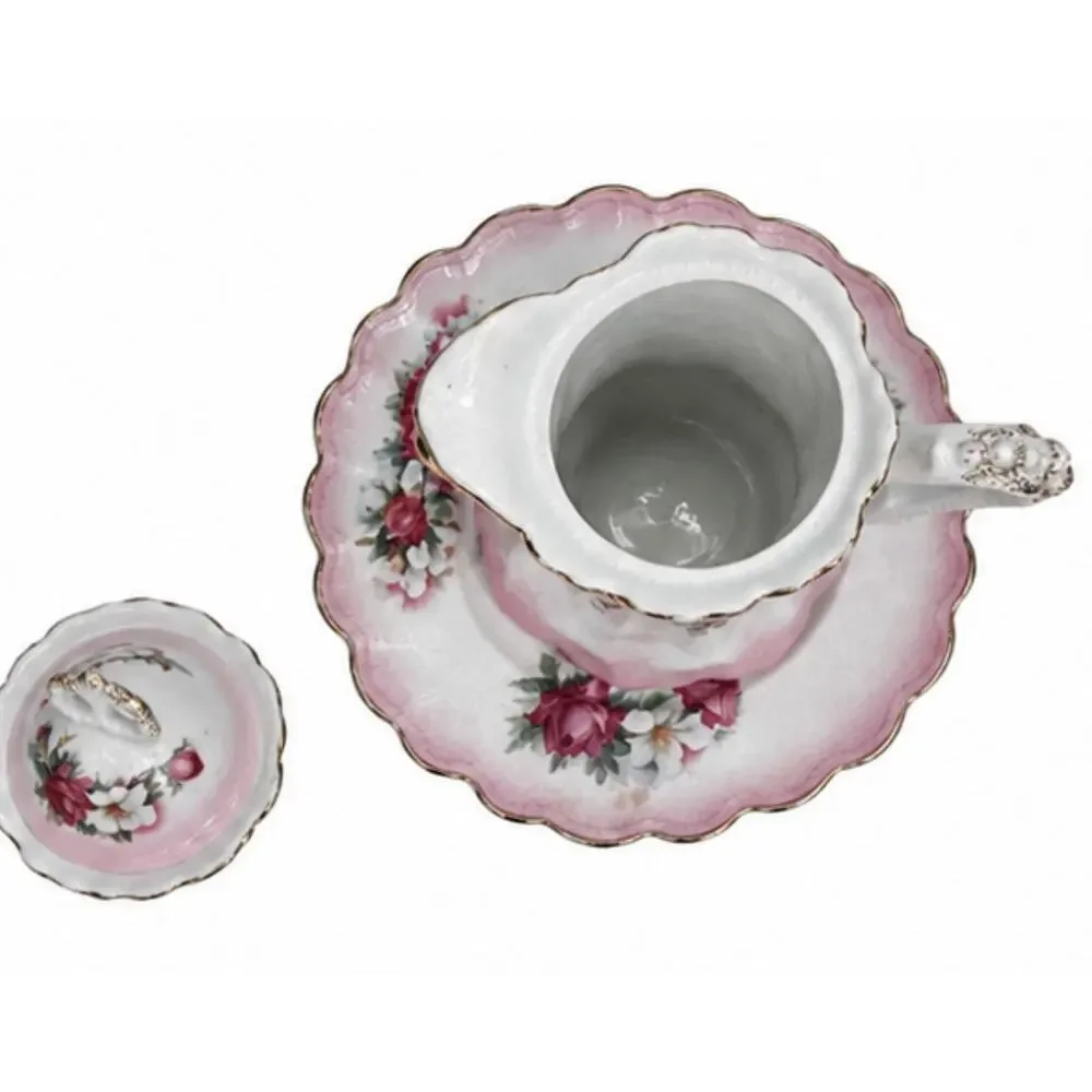 vintage porcelain pitcher and basin set